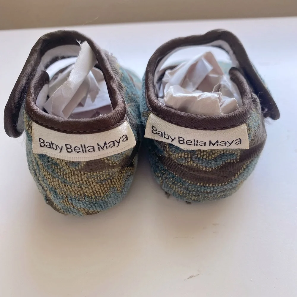 BABY BELLA MAYA infant soft fabric shoes, 6-12 months